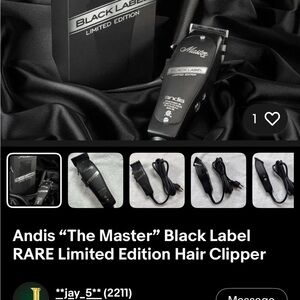 Andis Black Label Master Hair Clipper
